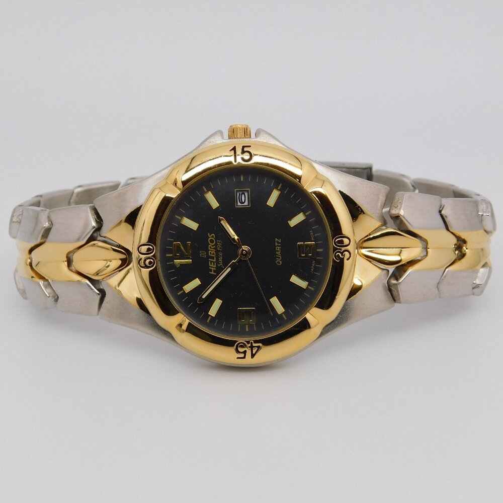 HELBROS Quartz Analog Men's Watch New Battery